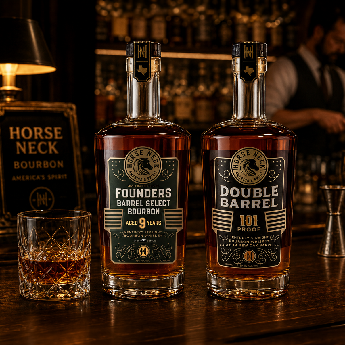 Horse Neck Founders + Double Barrel 101, Two-Bottle Set