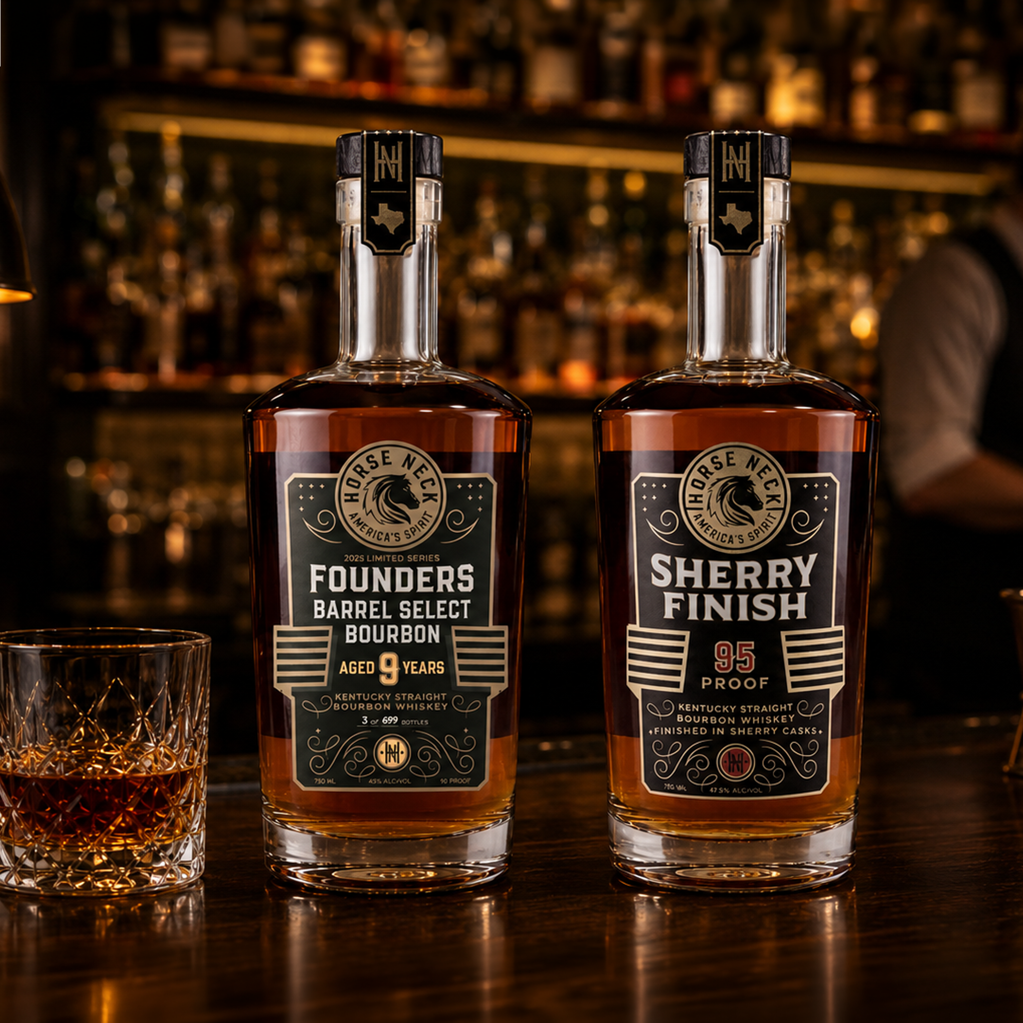 Horse Neck Founders + Sherry Cask Finish, Two-Bottle Set